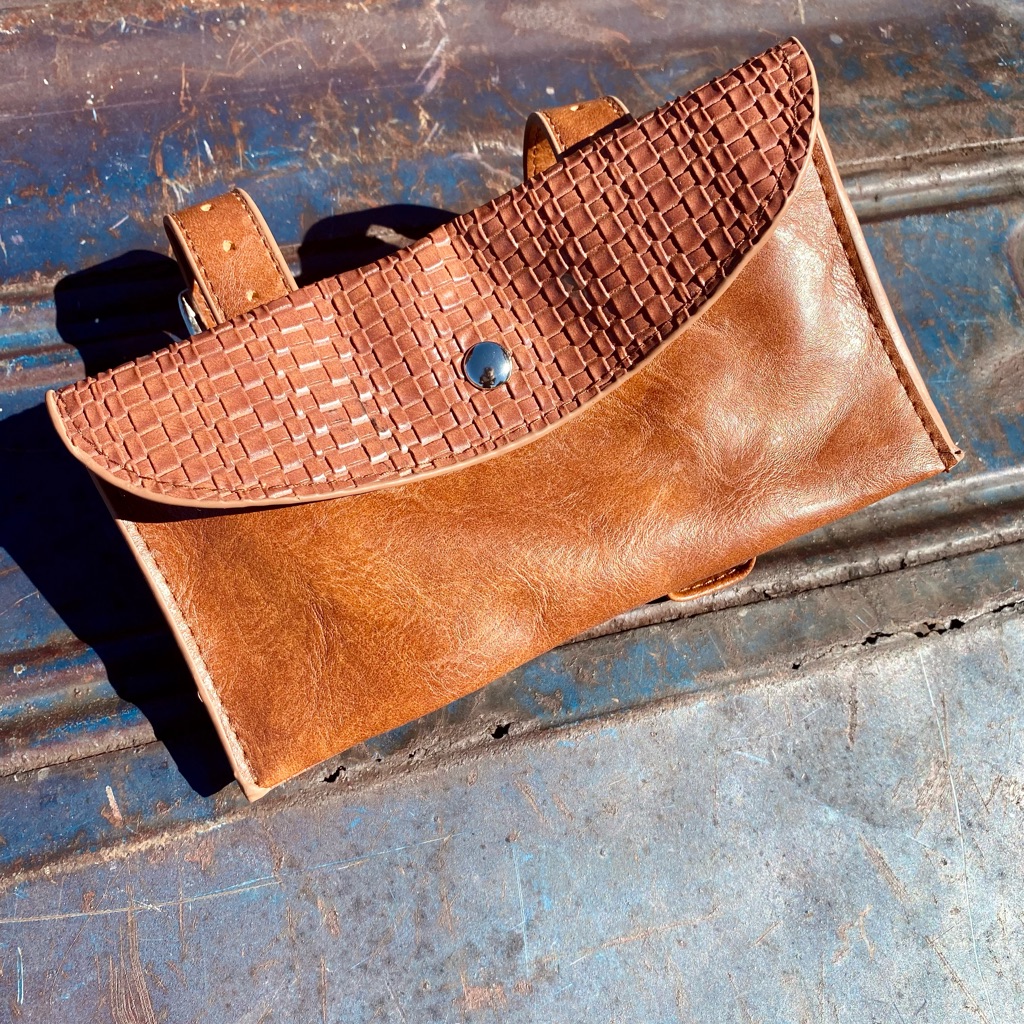 Saddle Leather Phone Pouch